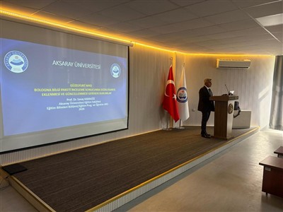 FAKÜLTEMİZDE BOLOGNA DERS BİLGİ PAKETLERİ BİLGİLENDİRME TOPLANTISI DÜZENLENDİ